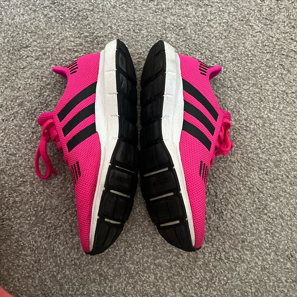 Pink and black ortholite Adidas.